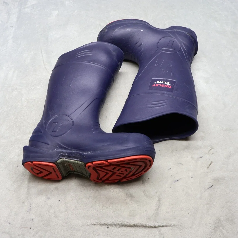 Tingley Unisex M12 W14 Rain Boots Blue Flite Waterproof Protective Safety Toe